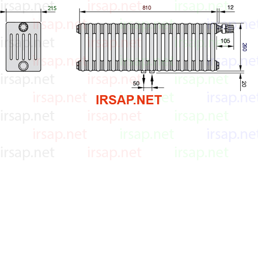 Радиатор IRSAP Tesi 60260/18 T52 CL 01